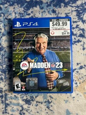 Madden NFL 23 (PS4) Video Game - EA Sports - Blue Case